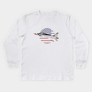 T-38 Talon Jet Trainer Airplane Kids Long Sleeve T-Shirt